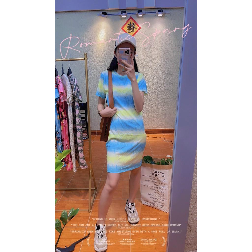 Đầm thun cotton hàng xuất