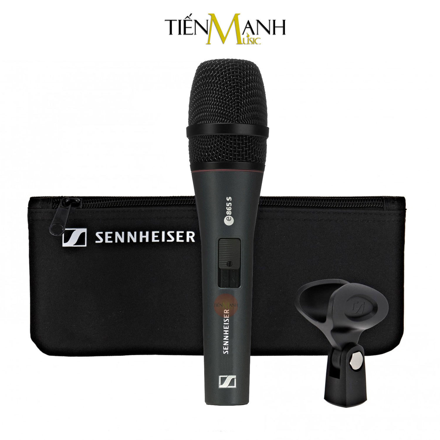 Micro Cầm Tay Sennheiser E865S Có Công Tắc - Mic E865 Dynamic Vocal Microphone E 865-S Hàng Chính Hãng - Kèm Móng Gẩy DreamMaker