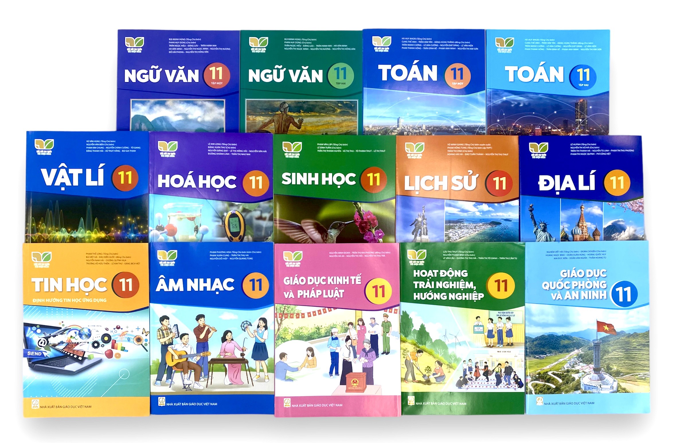 Bộ sách giáo khoa Lớp 11- Kết Nối Tri Thức Với Cuộc Sống (14 quyển- Kèm bìa nilong bao sách)