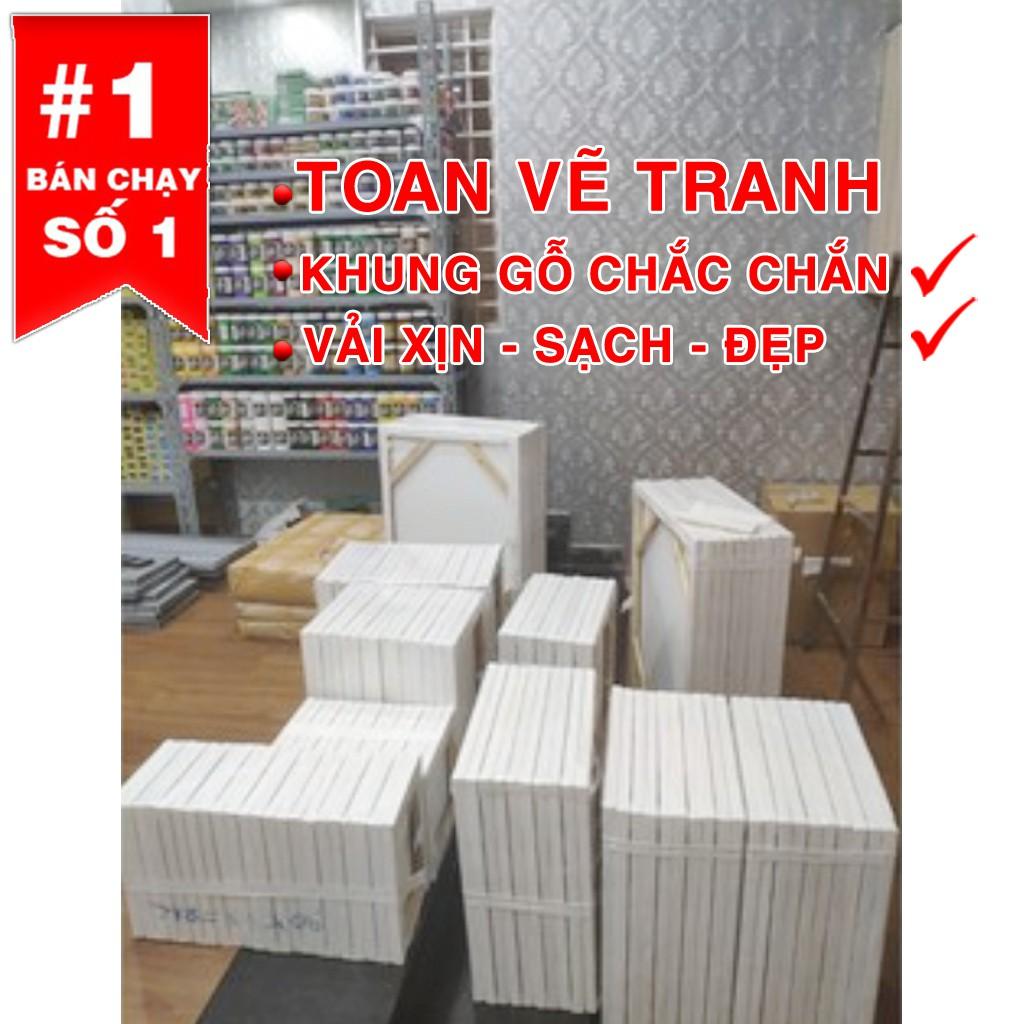 Toan vẽ tranh canvas Hàn Quốc 50-50cm &lt;3 vải sạch dầy/khung bố chắc chắn