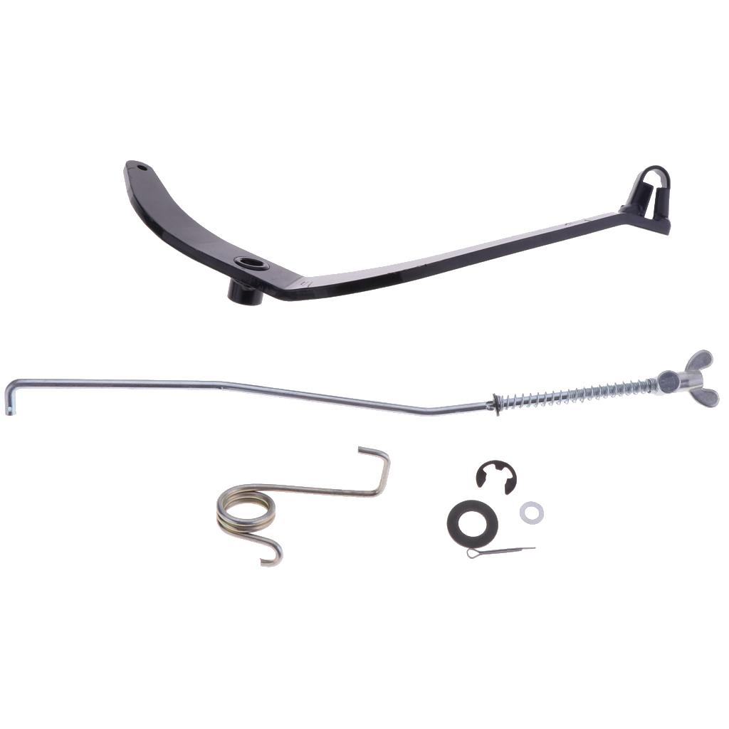 Motorcycle Rear Back Brake Foot Lever Pedal Rod Assy for Yamaha PW80 Black