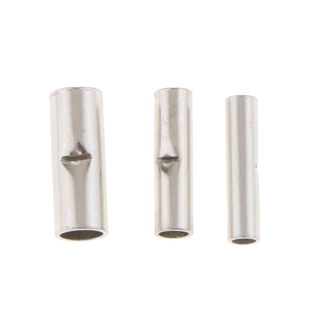 200 Pieces Non-Insulated Butt Crimp Connectors AWG 22-16 16-14 12-10