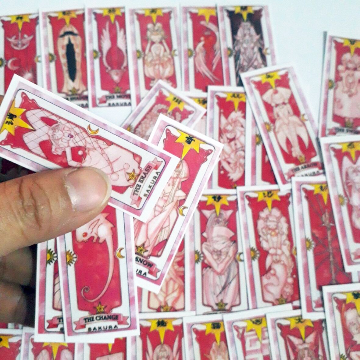 Bộ sticker Clow Sakura 56 ảnh lá bài