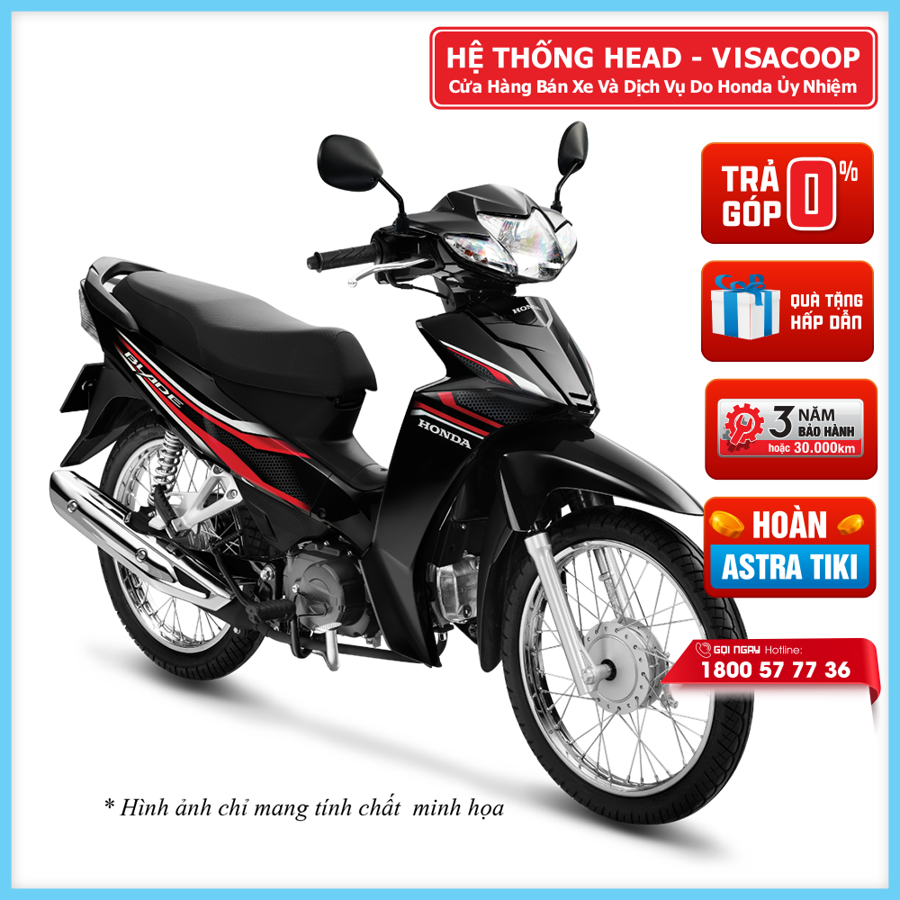 Xe máy Honda BLADE 110cc phiên bản Đặc biệt (Phanh đĩa, Vành nan hoa)