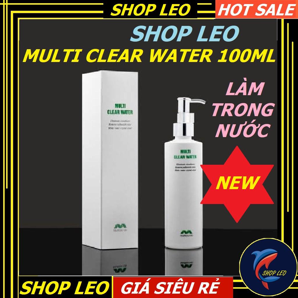 Chế phẩm Multi Clear Water 100ml- giúp làm trong nước bể cá chỉ sau 30p- xử lý bụi li ti cho hồ cá - shopleo