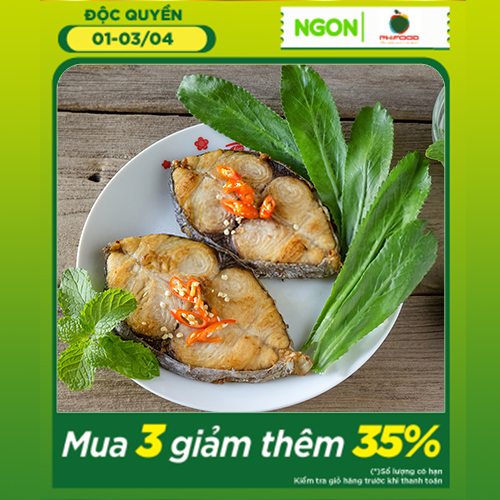 - Cá Thu Một Nắng Cắt Khúc - 1Kg 2 Khúc - Hút Chân Không
