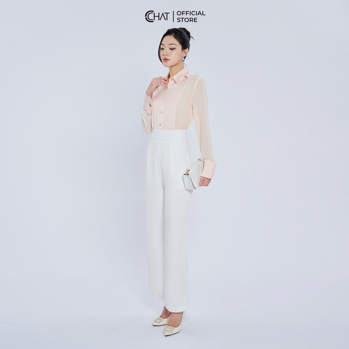 Quần Ống Rộng Cạp Bản To Dáng Suông Chất Tuytsi Cao Cấp 82QDS2002SH