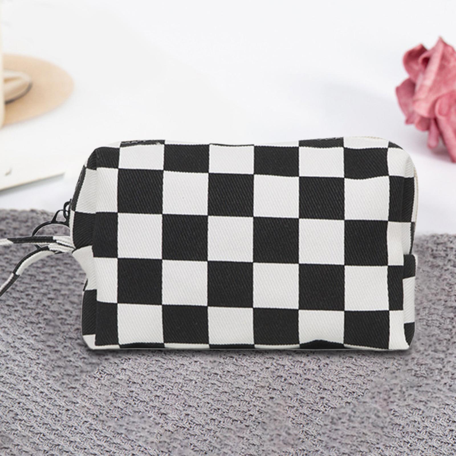 Portable Makeup Bag Storage Case Organizer Zipper Design Versatile Cosmetic Holder Toiletry Bag