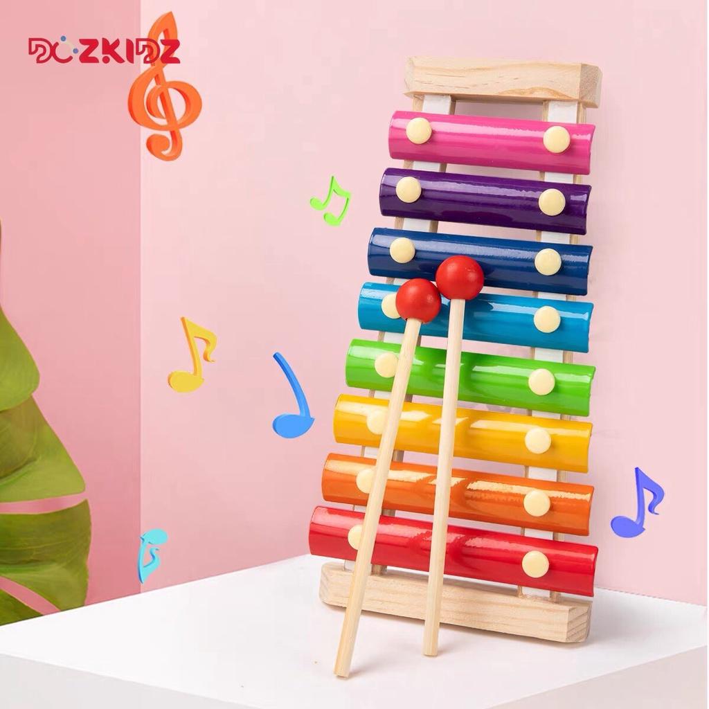 Đồ chơi âm nhạc - Đàn xylophone 8 âm bằng gỗ - DOZKIDZ