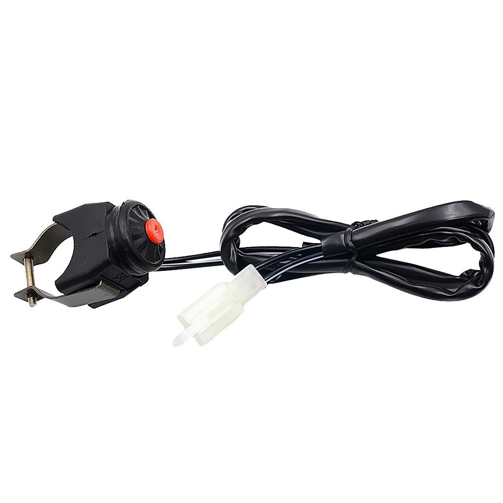 2 PCS 7/8 Scooter ATV Motorcycle  On Off Start Button Kill Switch Red