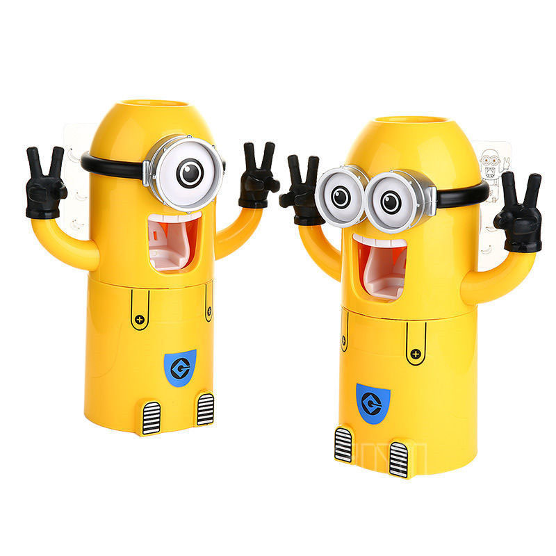 Giá Đỡ Bàn Chải Và Nhả Kem Đánh Răng Hình Minion Dễ Thương - Hàng Loại 1 - Chính Hãng MINIIN