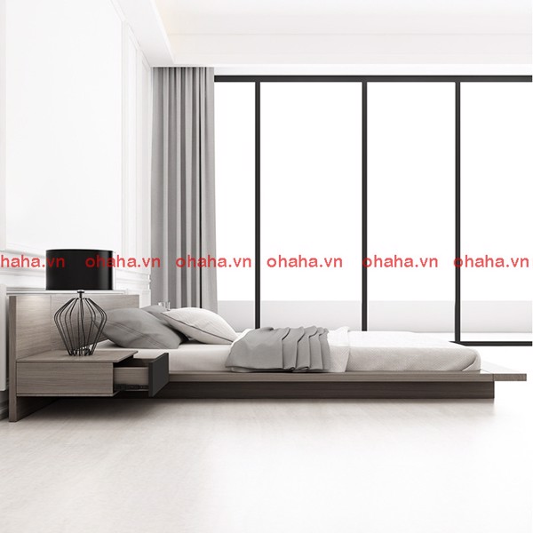 GIƯỜNG NGỦ CAO CẤP OHAHA 002- GRAY