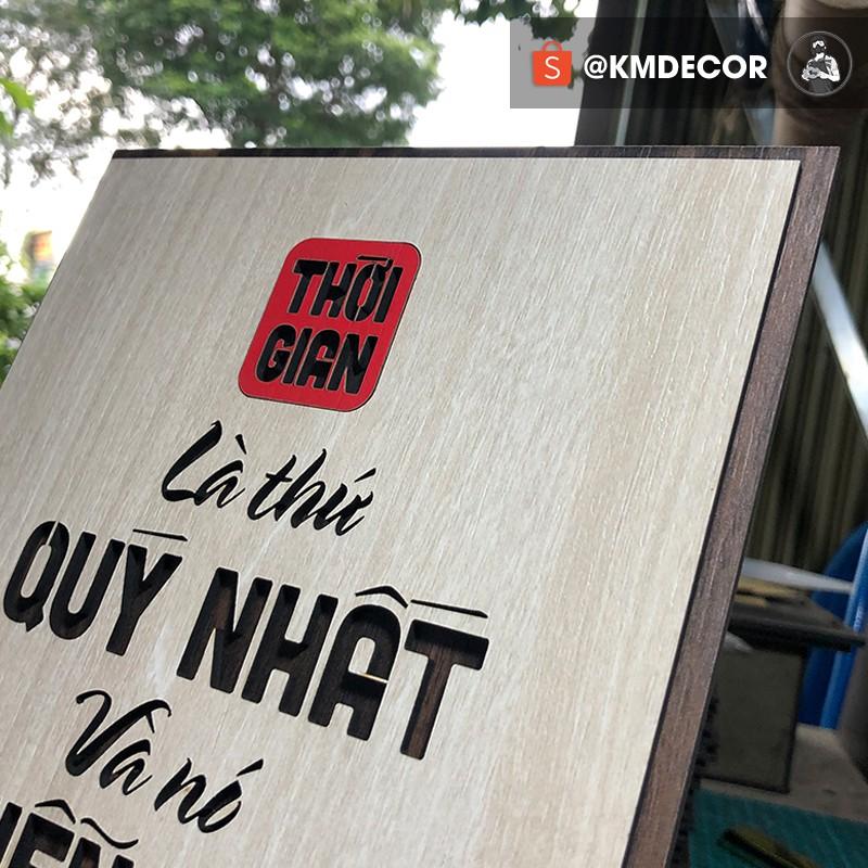 Trang trí văn phòng bằng tranh gỗ tạo động lực