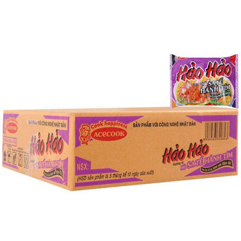 Mì ăn liền Hảo Hảo Sa Tế Hành Tím (Thùng 30 gói x 75gr)