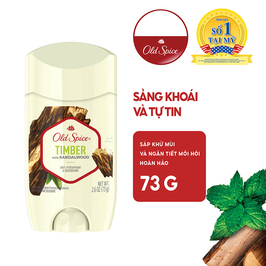 Sáp khử mùi Old Spice Hương Wolfthorn 73g (Nhập khẩu Mỹ)