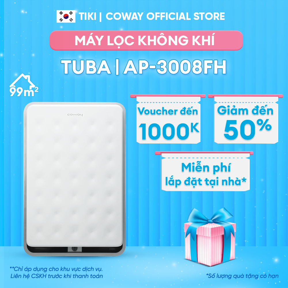 Máy lọc không khí Coway Tuba AP-3008FH - Hàng chính hãng