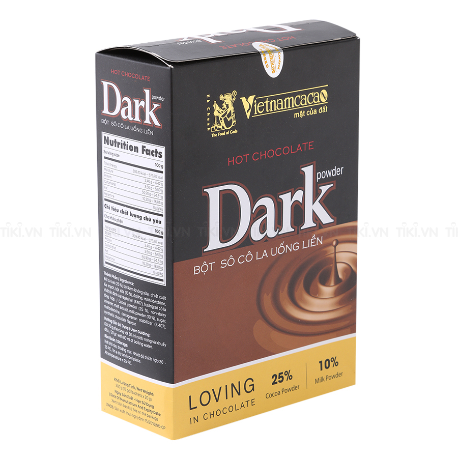 Bột Cacao Hot Chocolate Dark Vinacacao (300 g)