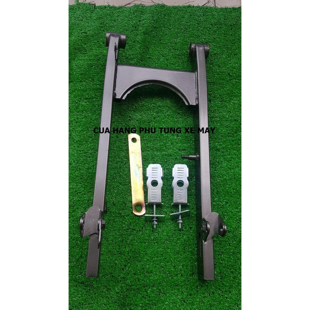 Gấp xe Sirius, Jupiter 50cm màu xám kèm pát tăng sên + pát giữ má đùm