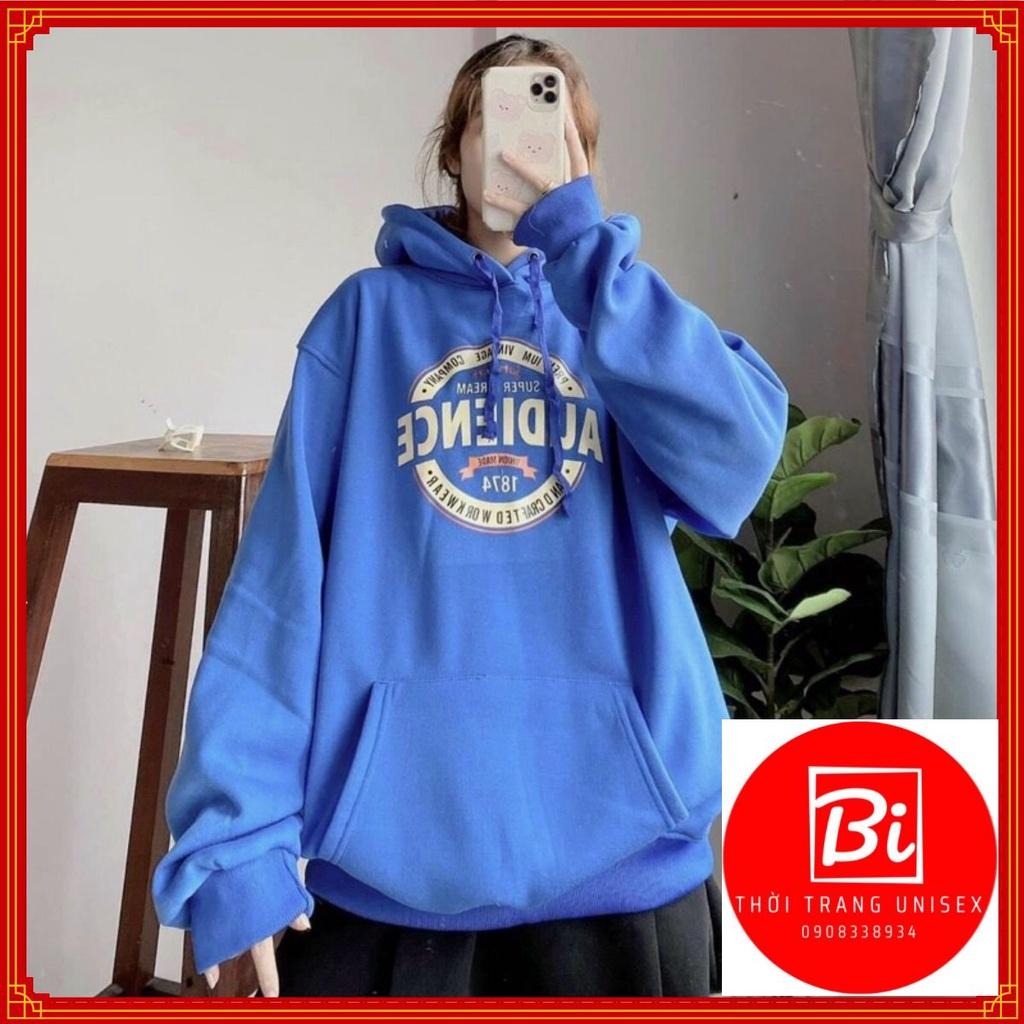Áo Hoodie Nỉ Ngoại Bông Dày Dặn Form Rộng Dơi Tay Phồng Chất Vải Dày Mịn Không Xù Lông_Nón Rộng 2 Lớp_Unisex Nam Nữ Ok