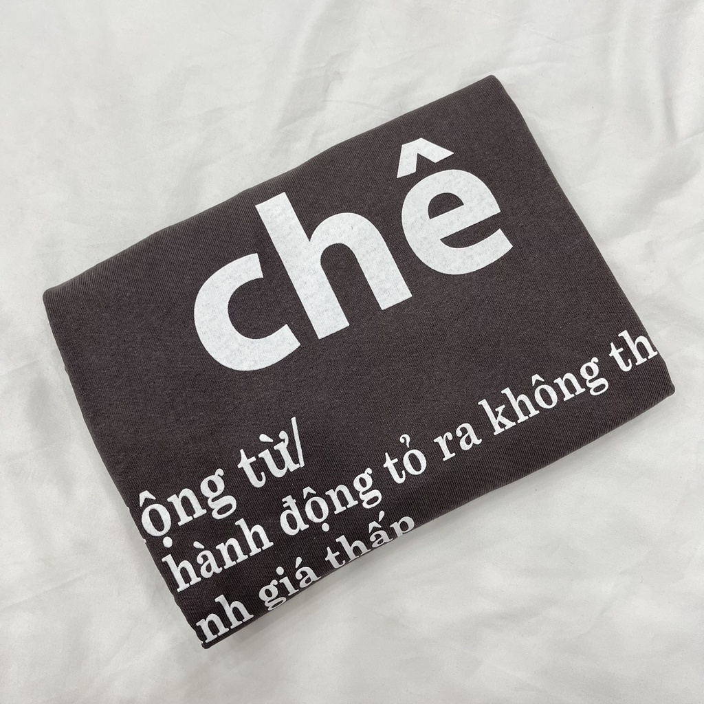 Áo thun Chê mẫu áo hot trend, mẫu áo thun CHÊ nam nữ 3158 unisex form rộng