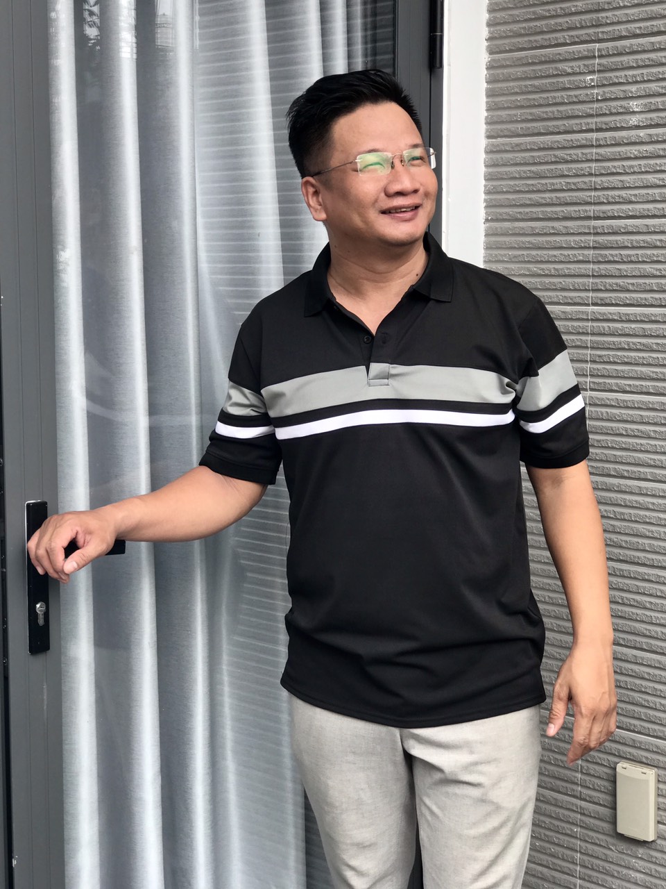 Áo Thun Nam Vải Cotton Cao Cấp Áo Polo Nam Cộc Tay Cổ Bẻ - Item Phối Kẻ Sọc - Mrmystore