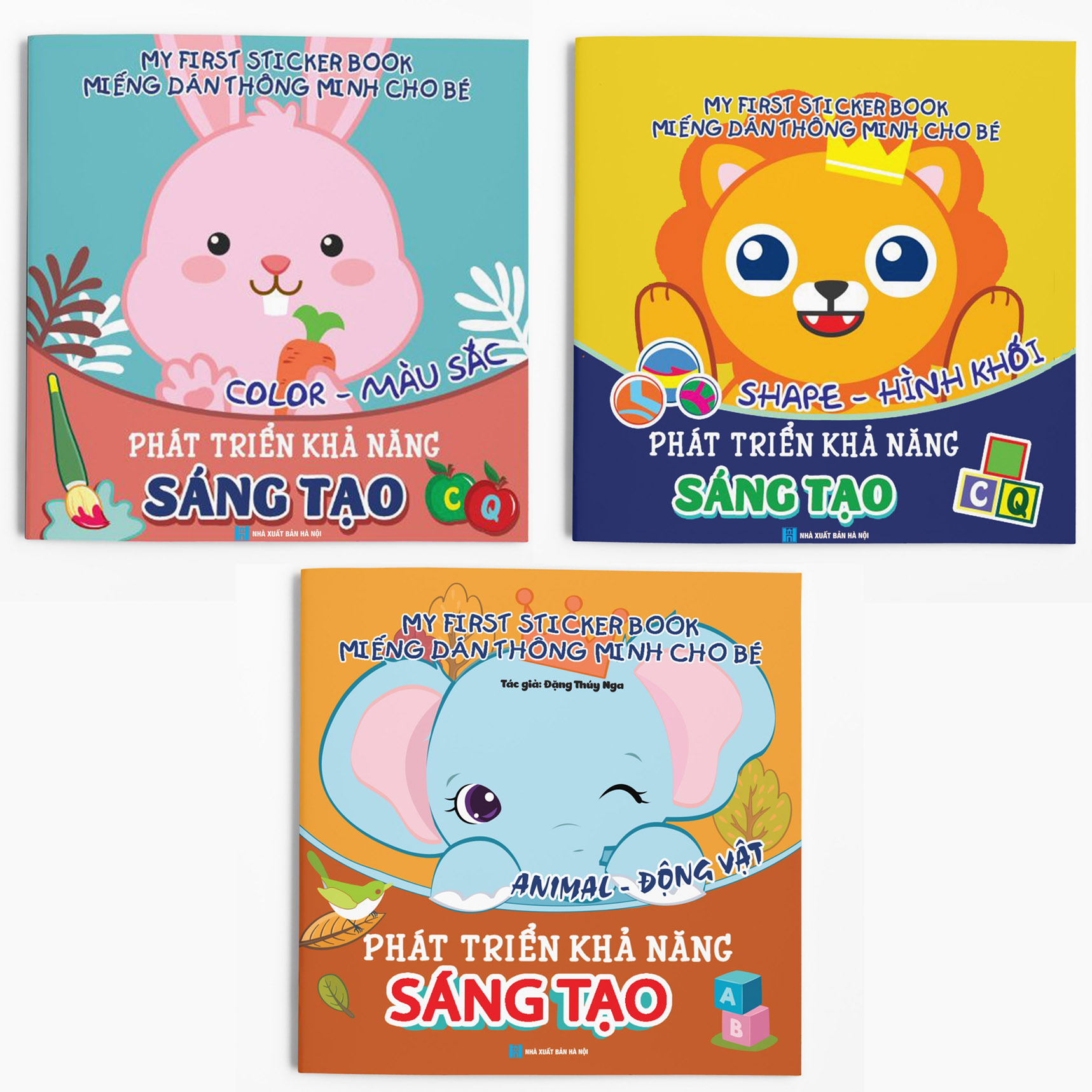 Combo 3 cuốn: Miếng dán Thông minh cho bé - My First Sticker Book