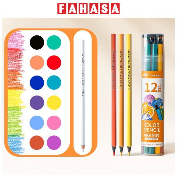 Hộp 12 Bút Chì Màu Tẩy Được - Truecolor ZCP-933A