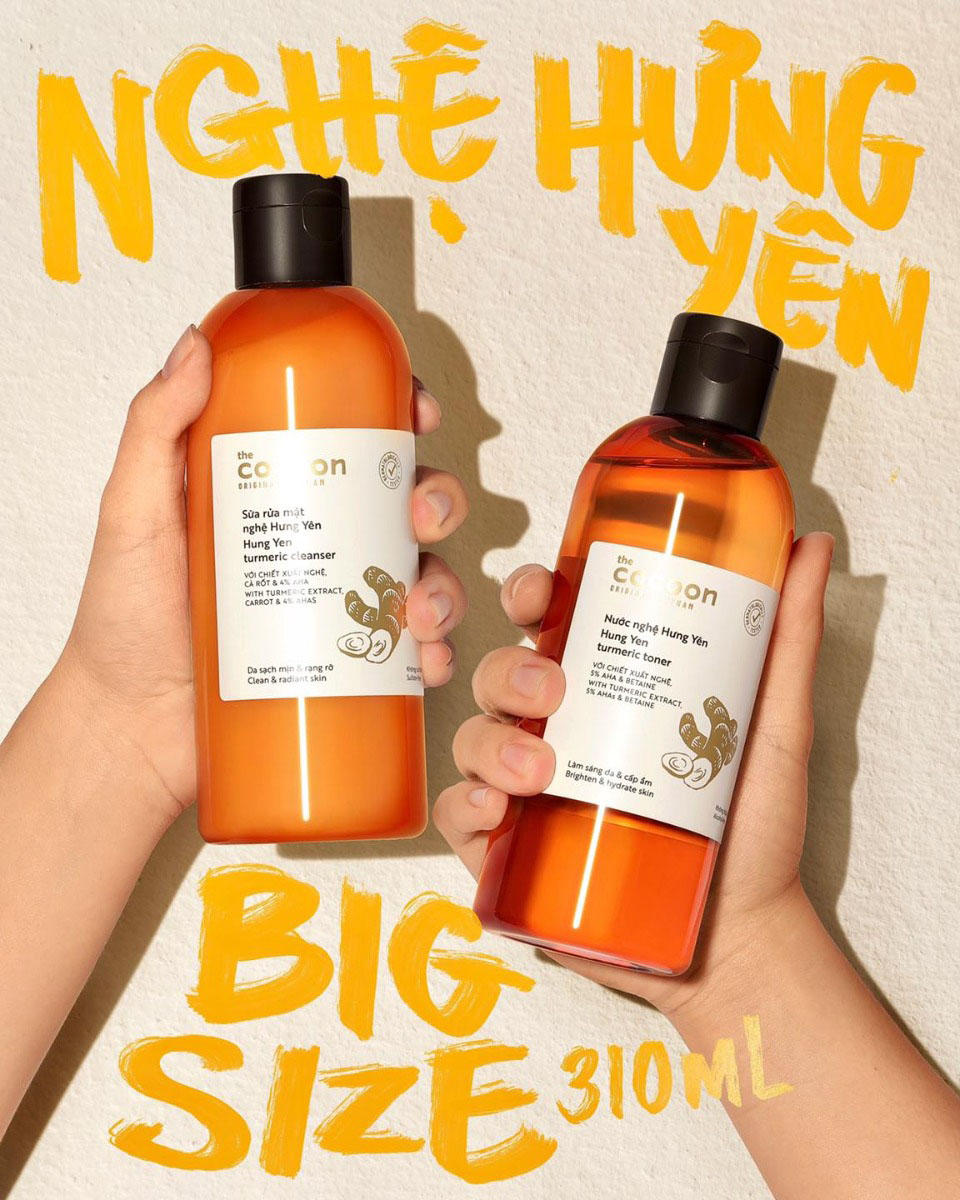 Nước Cân Bằng Nghệ Hưng Yên Cocoon Turmeric Toner 310ml