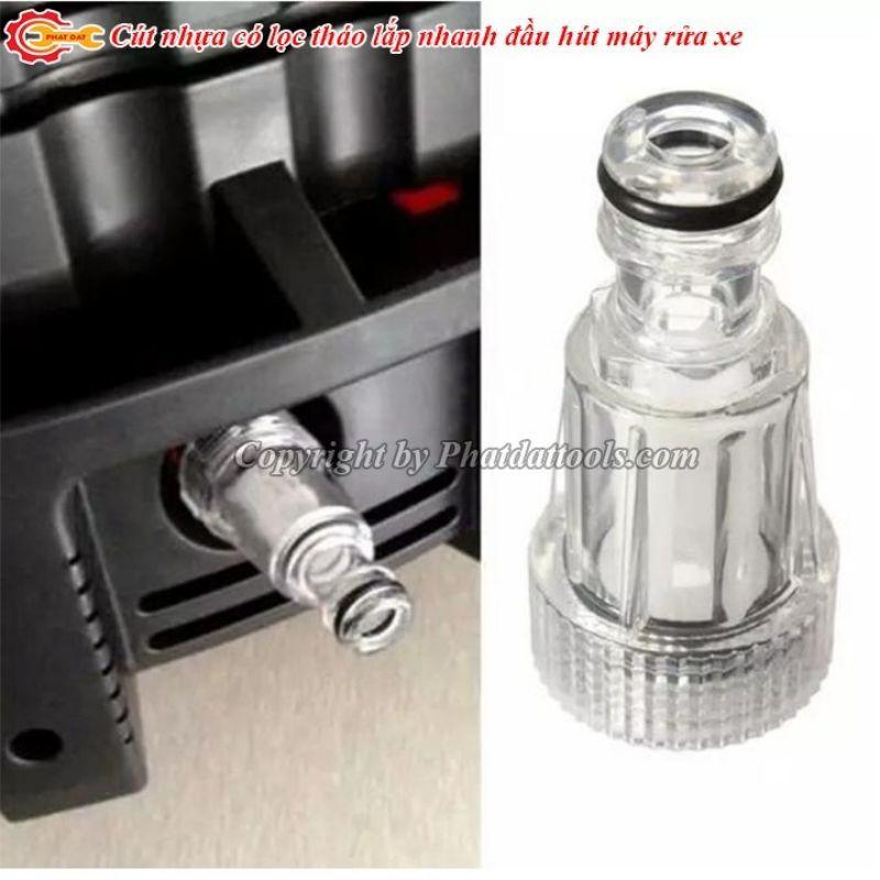 CÚT NHỰA LỌC NƯỚC NỐI NHANH CHO MÁY XỊT RỬA XE GIA ĐÌNH