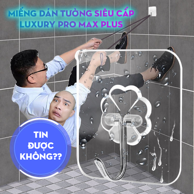 Móc dán tường tiện dụng bền, chịu nước, không bong tróc - Hàng chính hãng