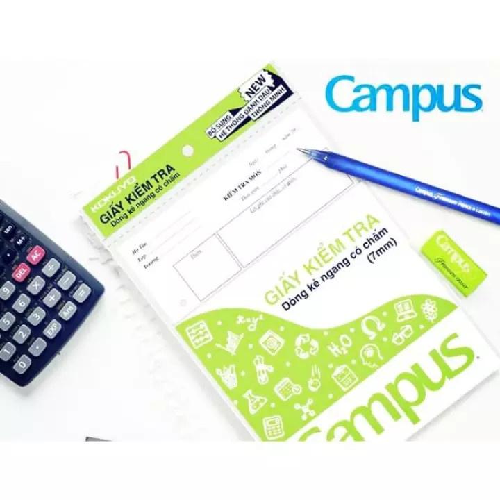 Giấy kiểm tra cấp 2 / Tập kiểm tra kẻ ngang B5 Campus TP-BS70G-25/30