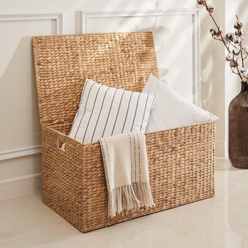 Hộp lục bình đựng đồ có nắp đậy VIETBAS hình chữ nhật LBK_007