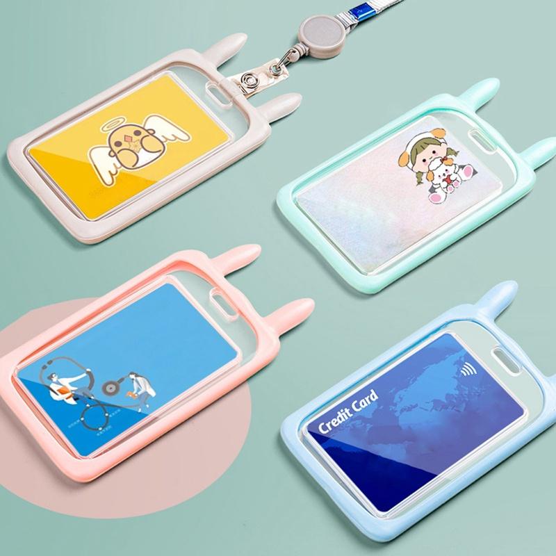 Tmdbyx Dây Đeo Thẻ Học Sinh/Sinh Viên Trong Suốt Mềm Mại Có Thể Thu Gọn 37.7cm