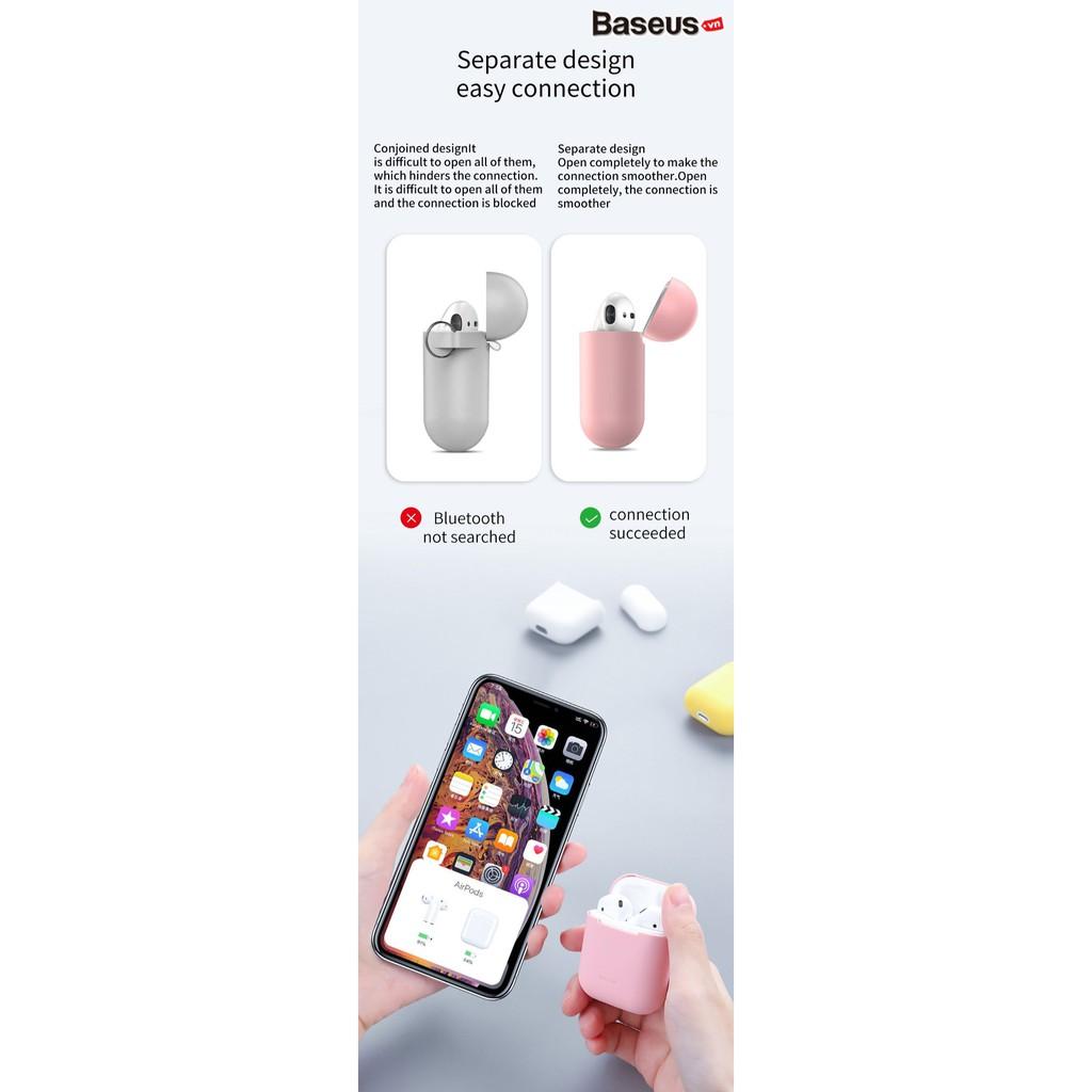 Bao Silicone siêu mỏng Baseus Ultrathin Series Silica Gel Protector cho Apple AirPods 1/2