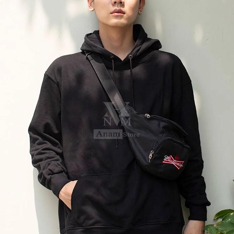 Áo Hoodie Nam Nữ, Trơn, Vải Nỉ Ngoại, Anam Store