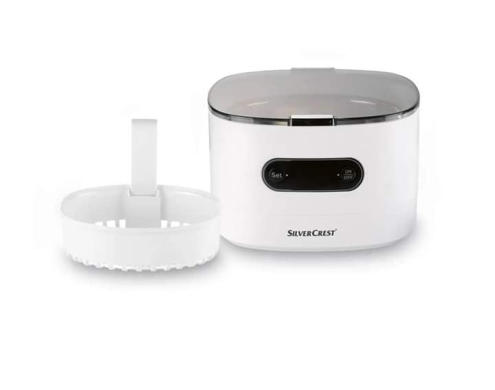 Máy làm sạch đồ trang sức bằng sóng siêu âm Silvercrest UltraSonic SUR 48D5 50W 0.6l model 2024 Hàng chính hãng