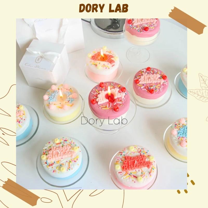 Nến Thơm Tạo Hình Bánh Sinh Nhật HPBD Trang Trí Theo Yêu Cầu - Dory Lab