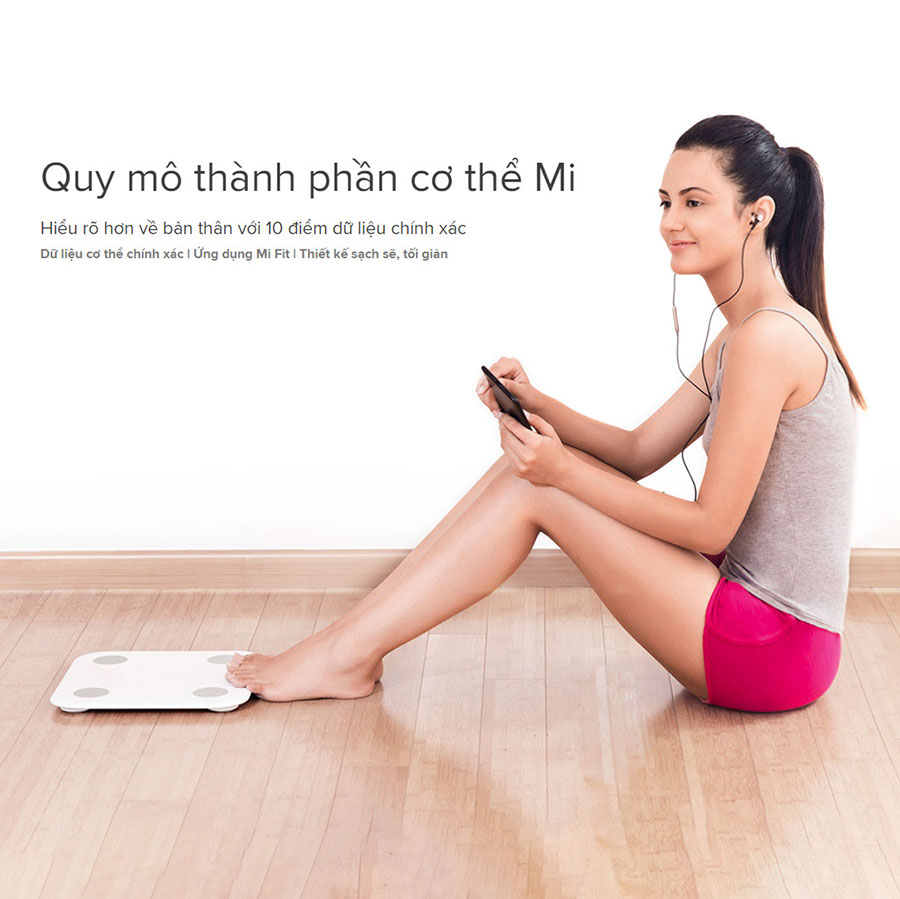 [Bản quốc tế] Cân điện tử thông minh Xiaomi Body Fat Scale 2 Universal (2019) - Hàng chính hãng