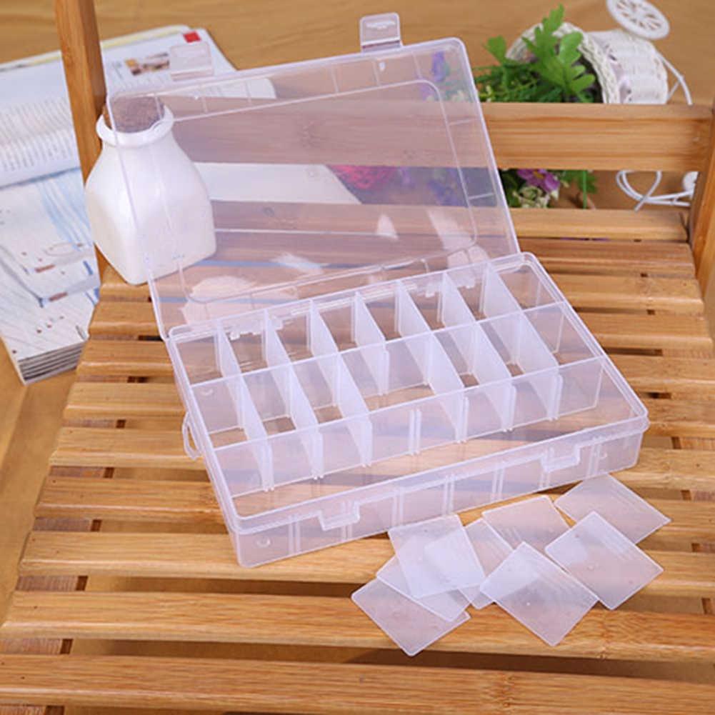 Hộp Đựng Trang Sức Nhiều Ngăn Mini Trong Suốt Có Thể tháo Ráp Các Ngăn H026