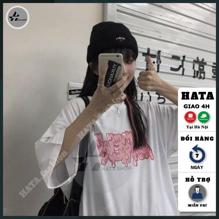 Áo Thun Unisex Nam Nữ, Áo Phông Phom Rộng HATA Fashion Vải Cotton in hình siêu ngầu mã ZQ25