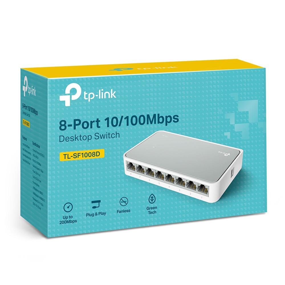 Bộ Chia Tín Hiệu Để Bàn 8 Cổng 10/100Mbps TP-Link TL-SF1008D