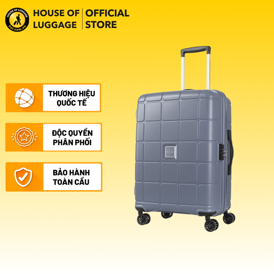 Vali kéo Hundo AMERICAN TOURISTER - MỸ : Vali kéo nhựa PP có trọng lượng nhẹ và bền chắc Hệ thống 4 bánh xe đôi 360° vận hành êm ái, trơn tru Nội thất tổ chức phong phú, thông minh
