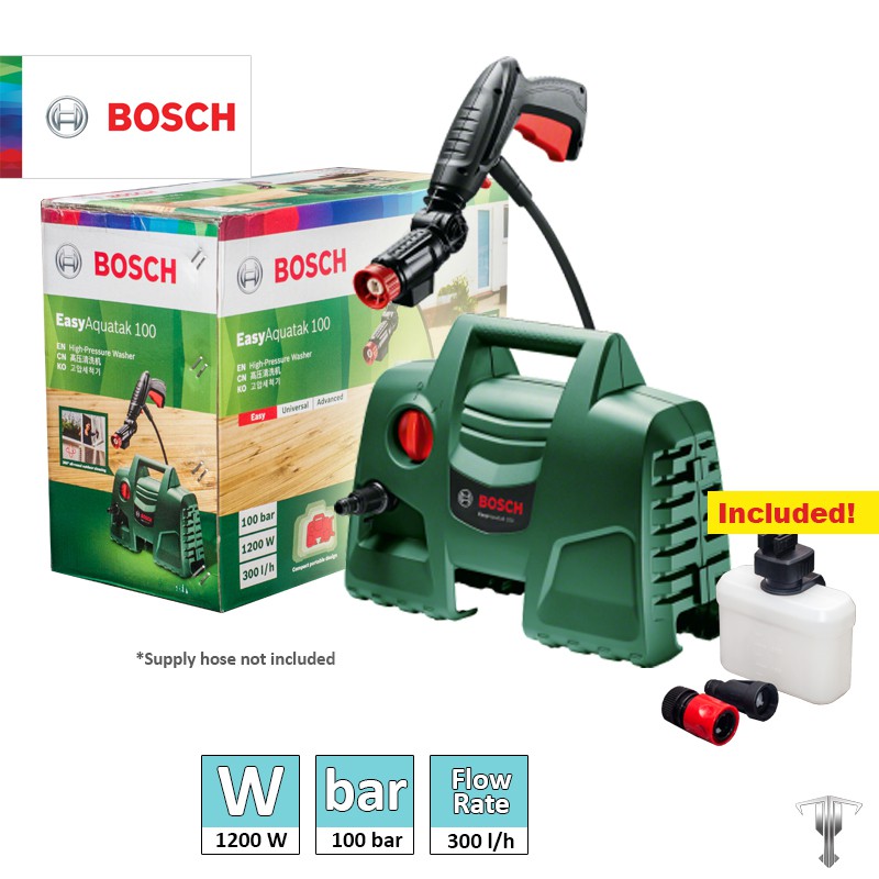 Máy phun xịt rửa áp lực cao Bosch Easy Aquatak 100 1200W - vòi phun xoay 360 độ