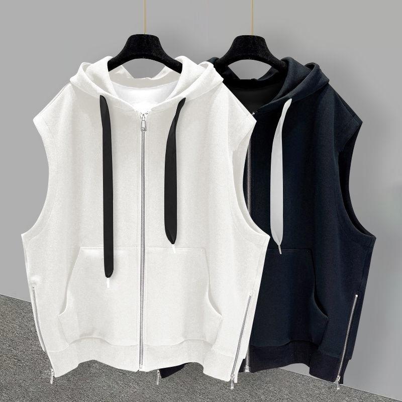 Áo hoodie, áo cộc có mũ chất liệu cotton mùa hè. thể thao mỏng ngắn tay hợp thời trang có khóa N1