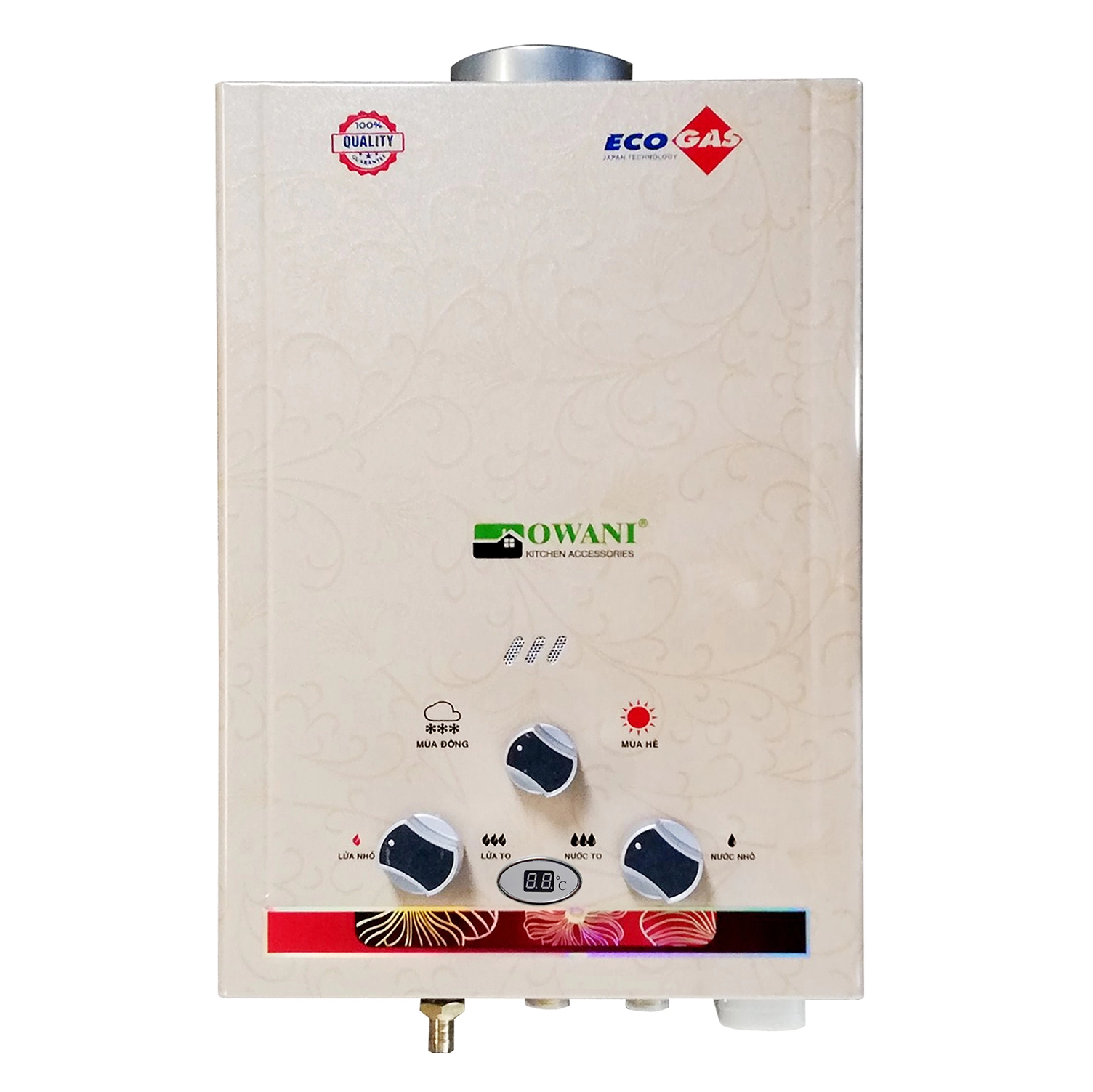 Bình Tắm Dùng Gas OWANI D-329 Ống Đồng 8MM - Hàng Chính Hãng