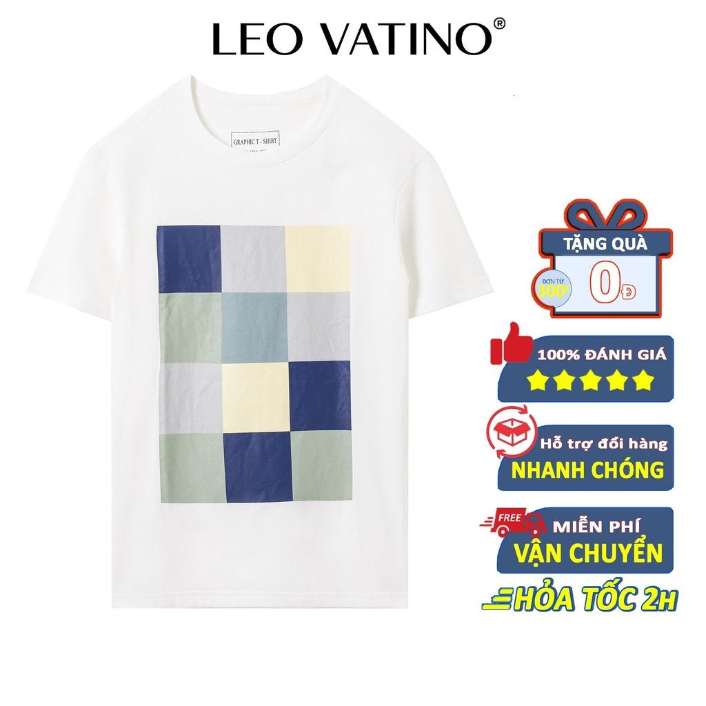 Áo thun nam cổ tròn GRAPHIC in cao cấp vải Cotton ,chuẩn form,trẻ trung, năng động APGP05 - Leo Vatino