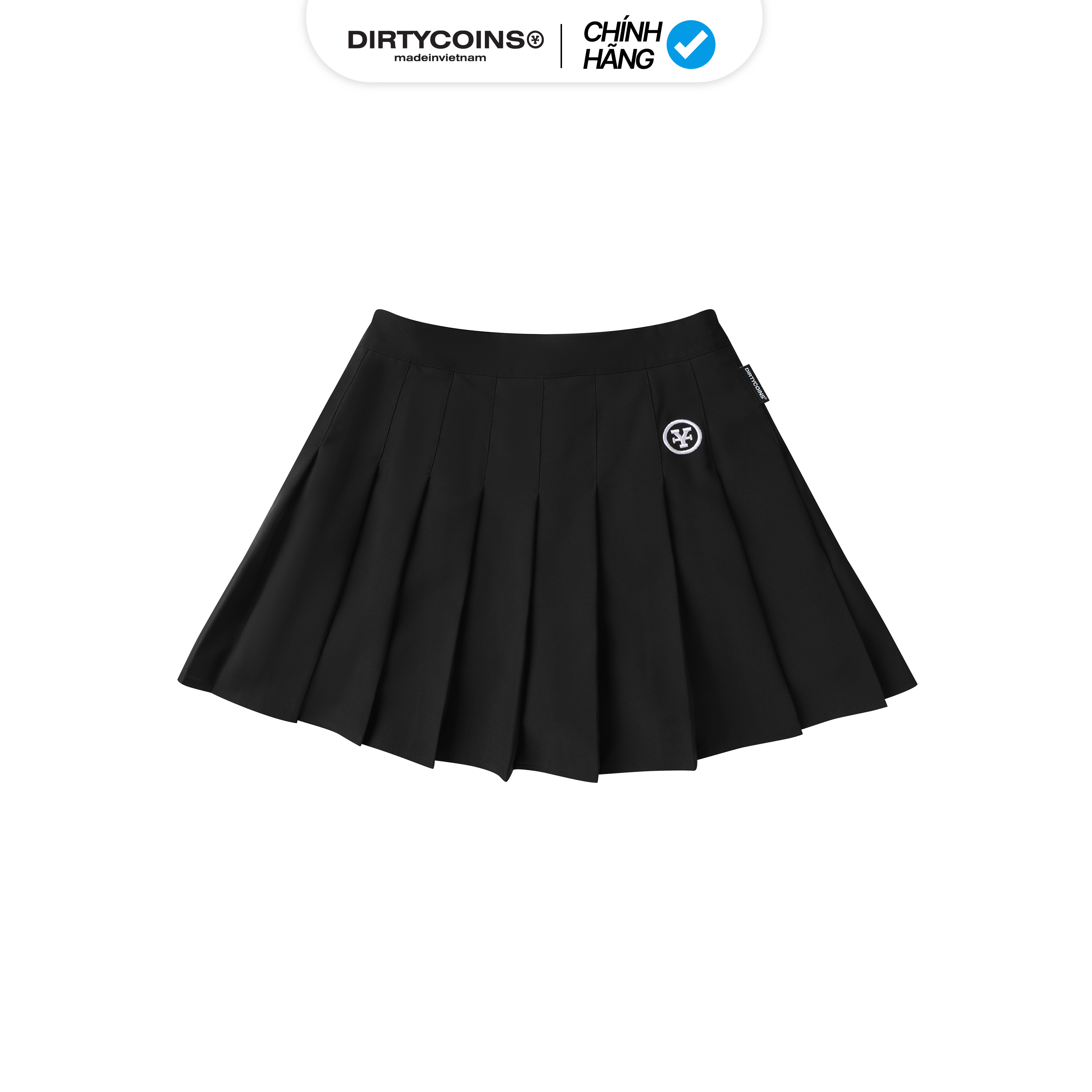 Váy DirtyCoins Logo Tennis Skirt – Black