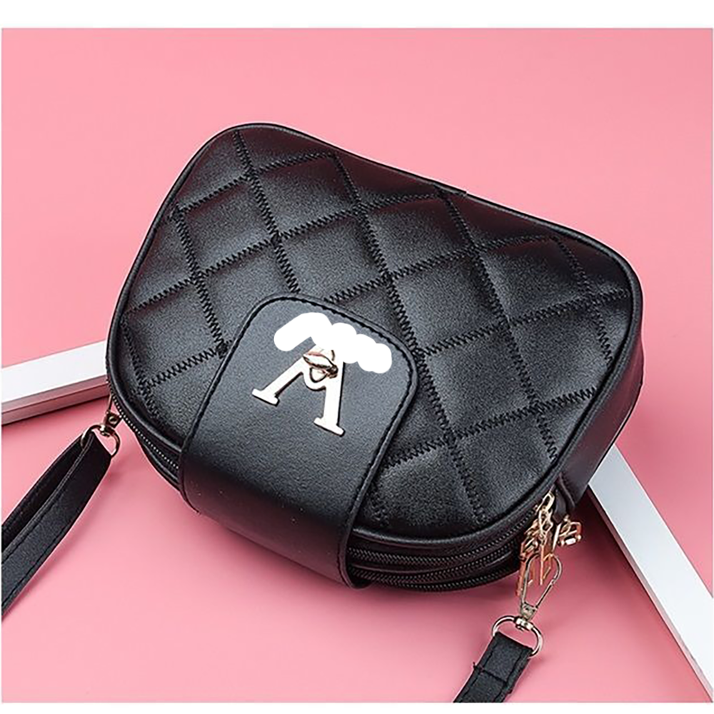 Túi Đeo Chéo, Đeo Vai Nữ ZuCi A54 Size 20cm Dáng Hến Trần Trám 3 Ngăn Da Mềm Cao Cấp Nắp Khoá Hình Chữ V Phong Cách Hàn Quốc