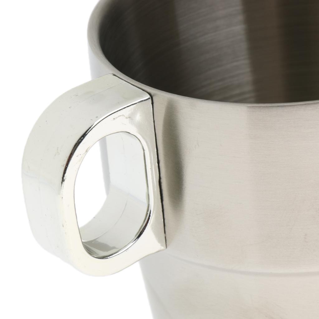 1 Set Stainless Steel Double Insulated Vacuum Coffee Mug Cups With Holder