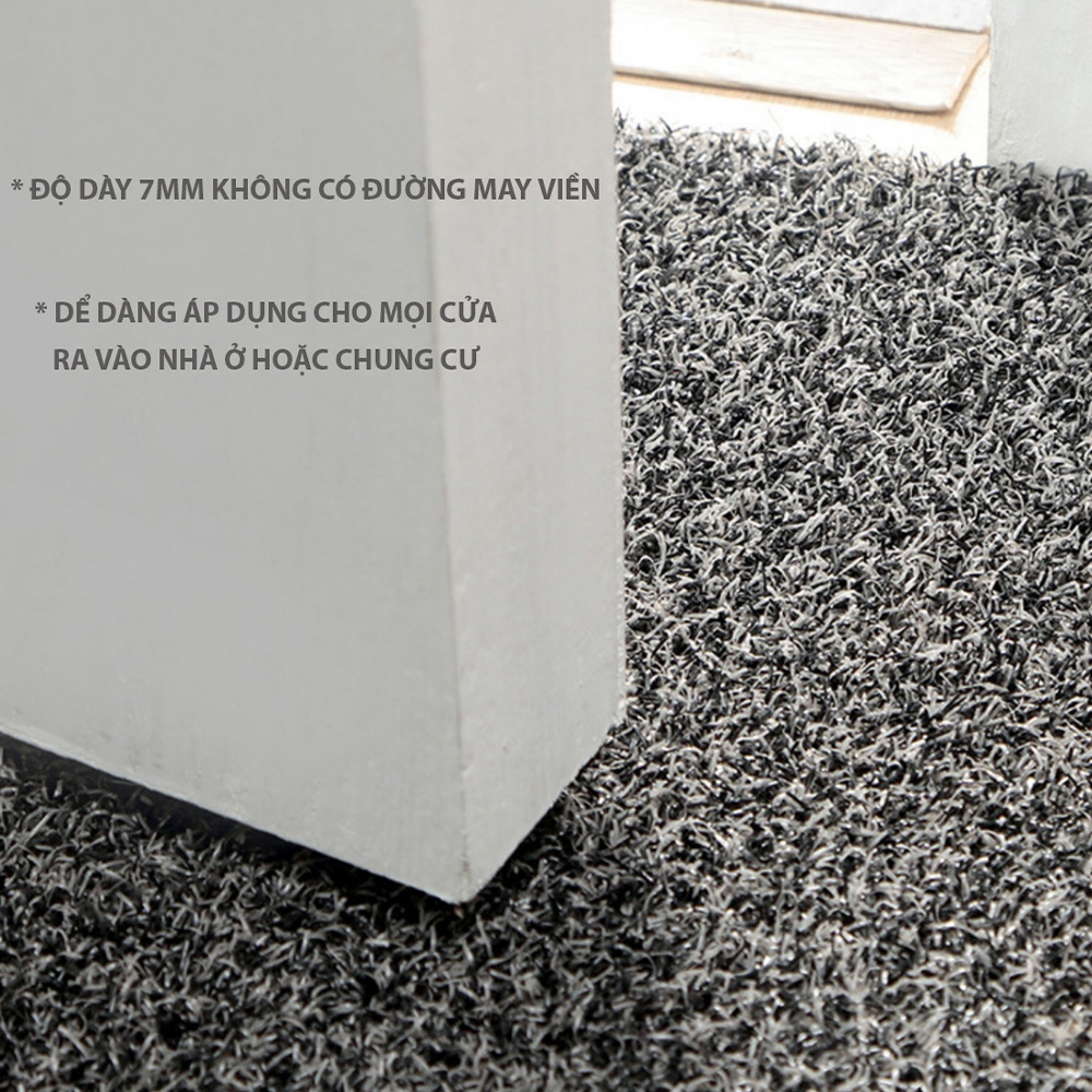 Thảm lau chùi chân Chung Cư, Căn Hộ, Nhà Ở, Văn Phòng, Lối Đi. Thảm chùi chân sợi Polypropylene đế cao su chống trơn trượt cao cấp.
